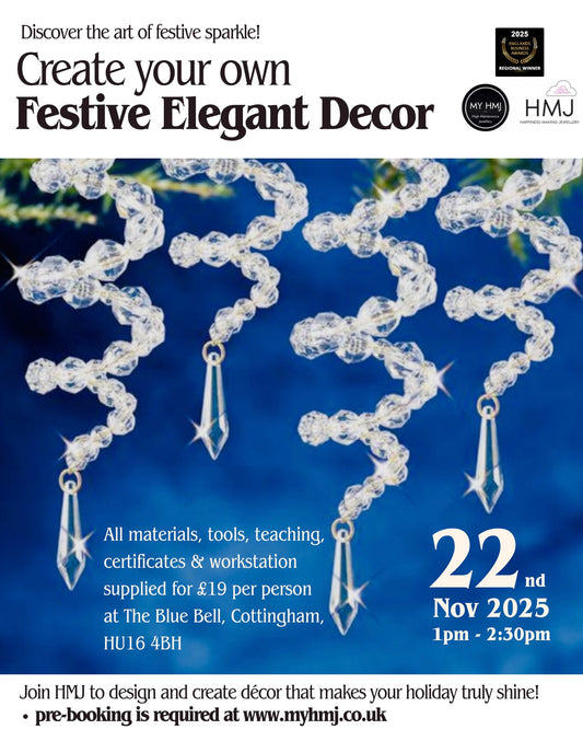 Festive Elegance - Luxury Beaded Decor Workshop - High Maintenance Jewellery