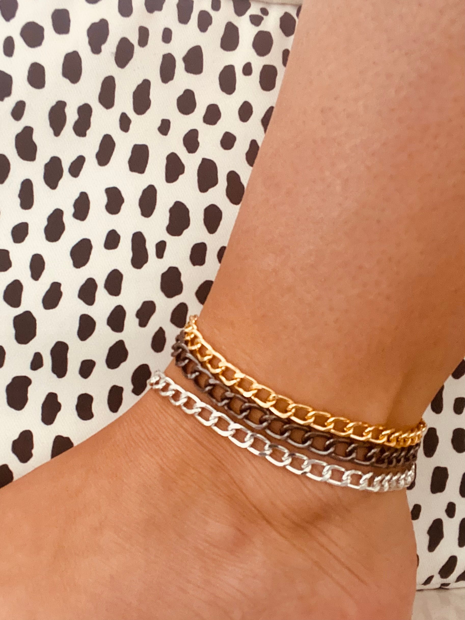 Curb Chain Anklet Bracelet - High Maintenance Jewellery