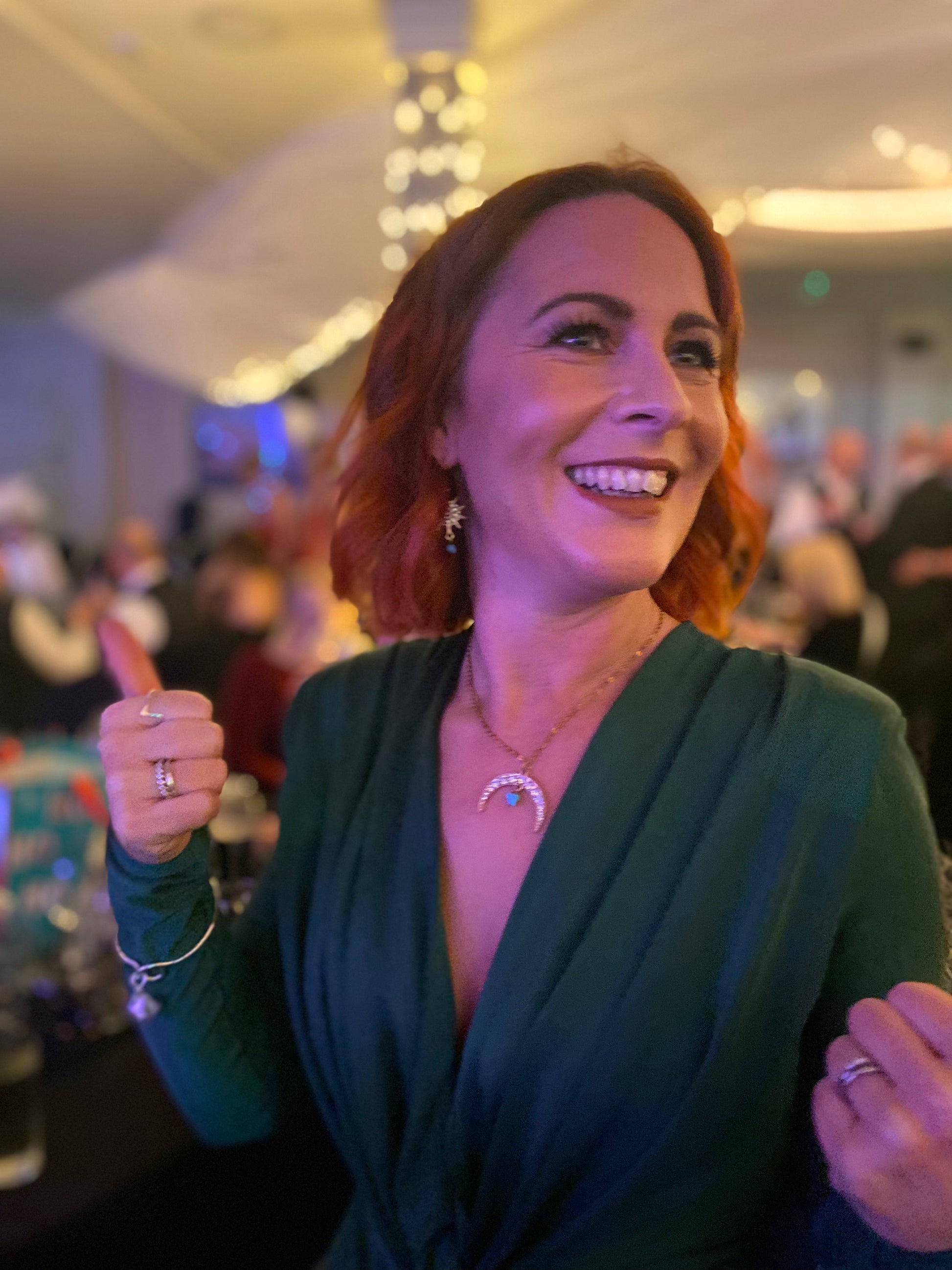 Crescent Moon & Turquoise Crystal - High Maintenance Jewellery