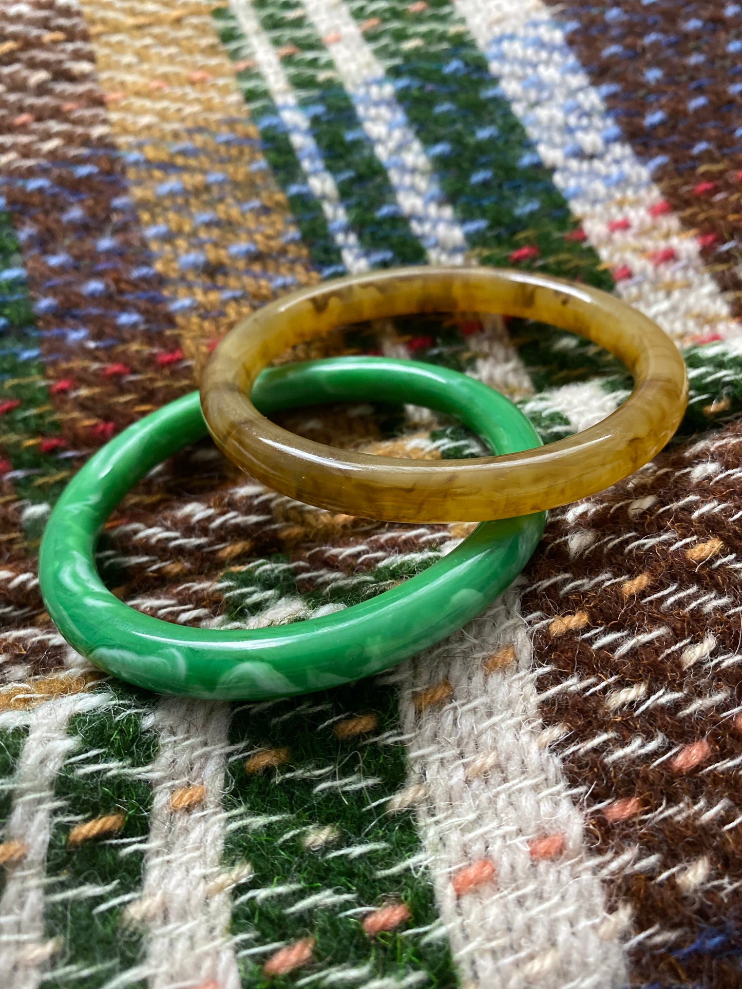 Green Resin Bangle Bracelet - High Maintenance Jewellery