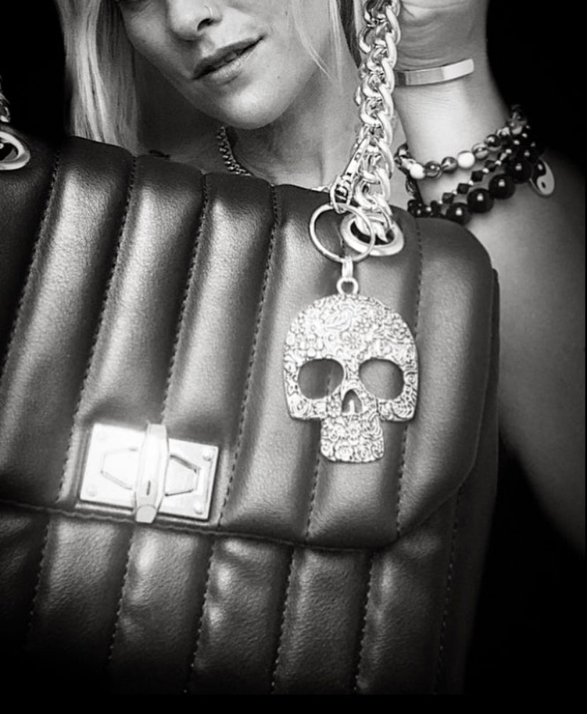 Skull Bag Charm - High Maintenance Jewellery