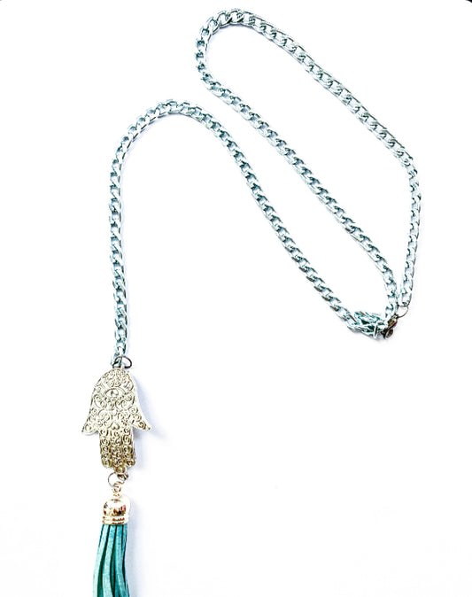 Back Drop Hamsa Hand Necklace - High Maintenance Jewellery