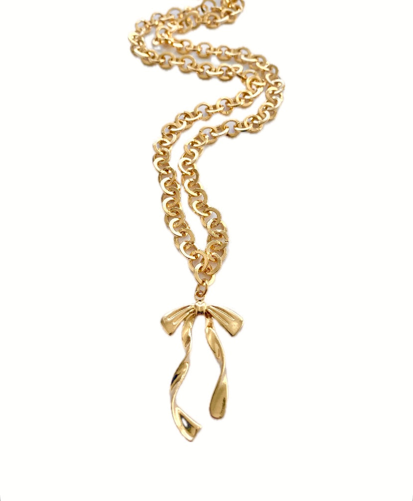 Bow Charm Necklace