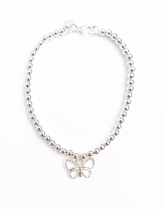 ‘She’s like a Butterfly’ - Sterling Silver Bracelet - High Maintenance Jewellery