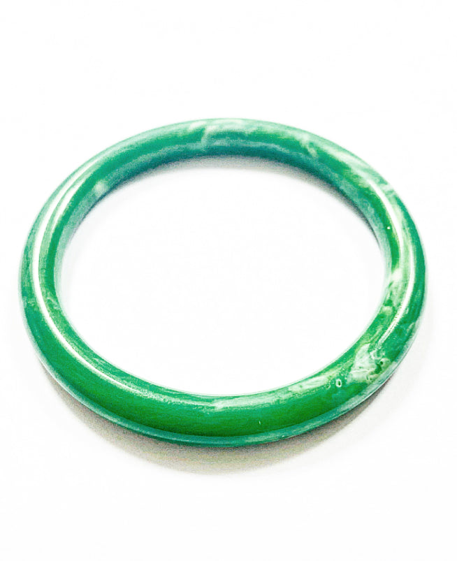 Green Resin Bangle Bracelet - High Maintenance Jewellery