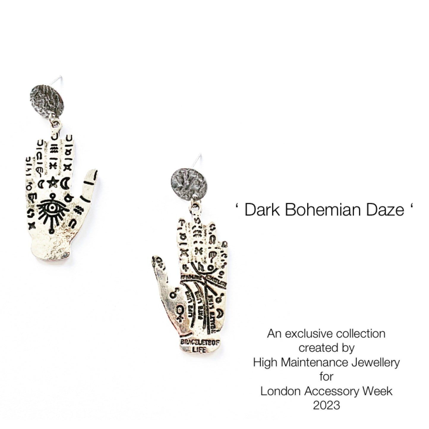 Palm Reading Rules Earrings - High Maintenance Jewellery