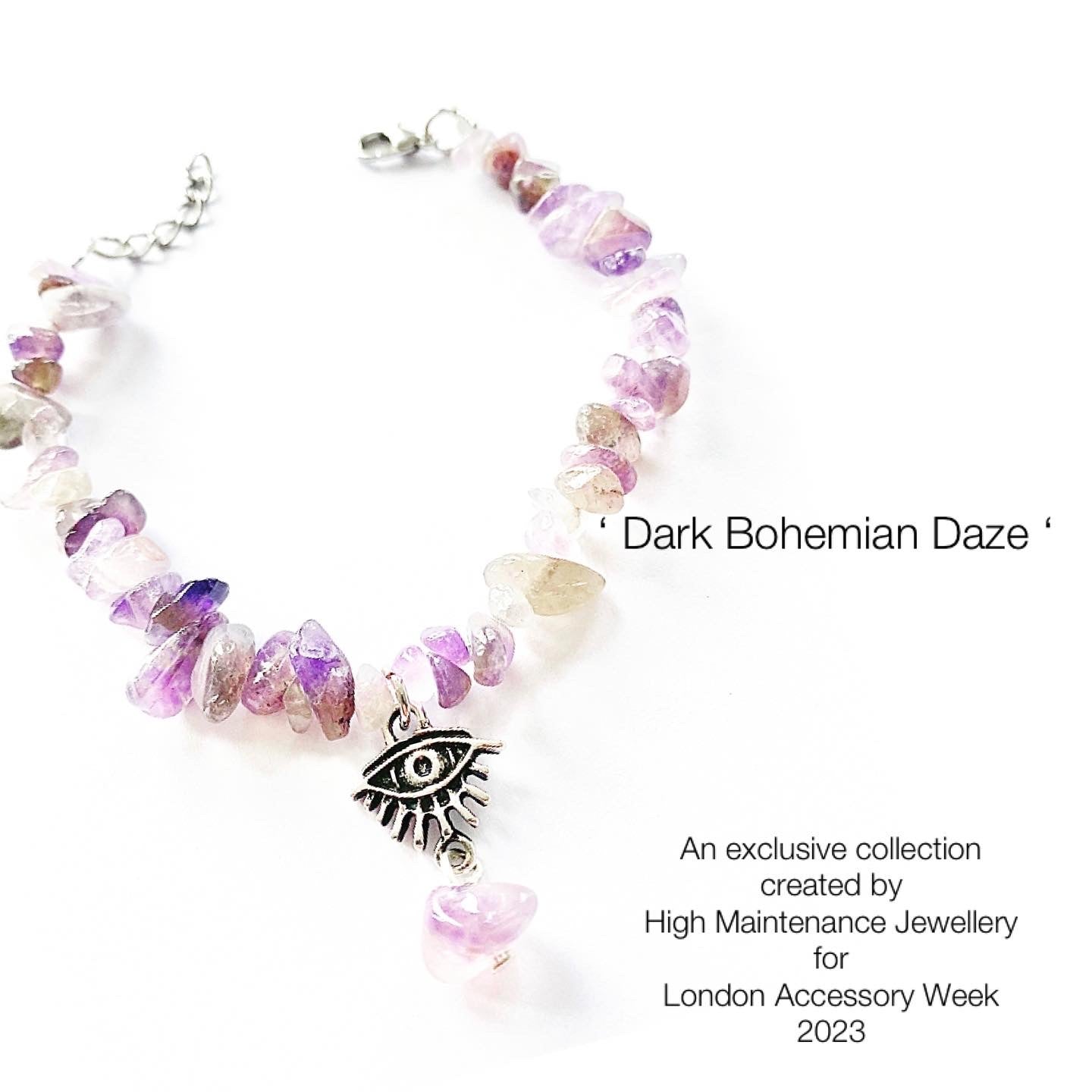 Amethyst Aura Drop Earrings - High Maintenance Jewellery