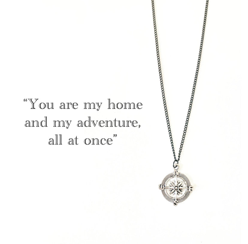 Compass Pendant Necklace - High Maintenance Jewellery