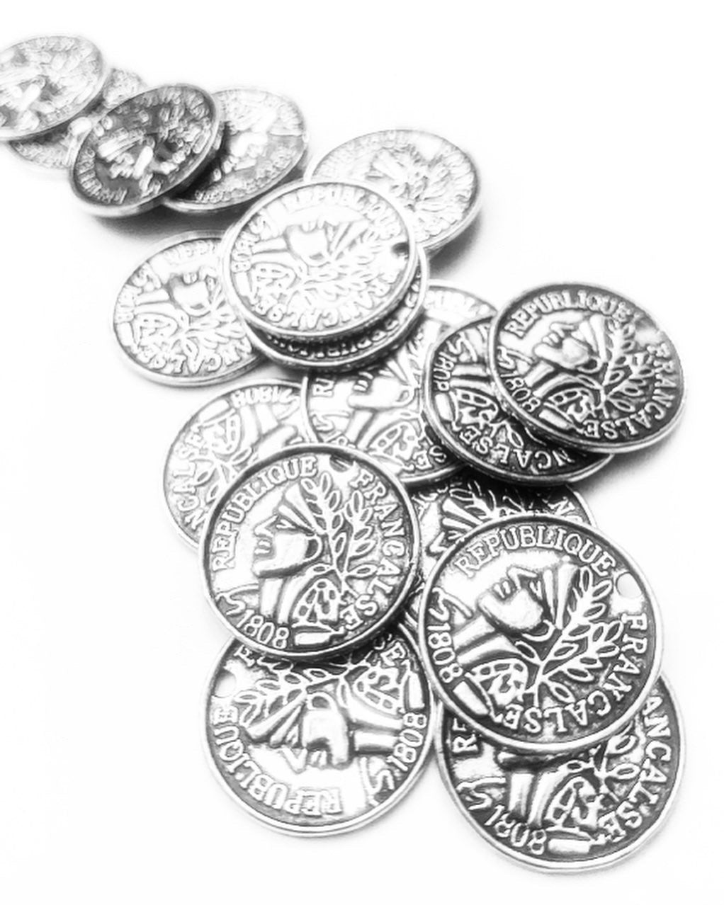 Coin Earrings on Sterling Silver - High Maintenance Jewellery