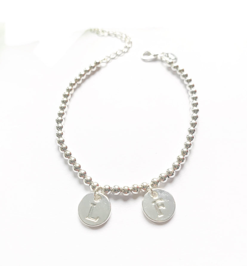 Sterling Silver Beaded Stacking Style Bracelet - High Maintenance Jewellery
