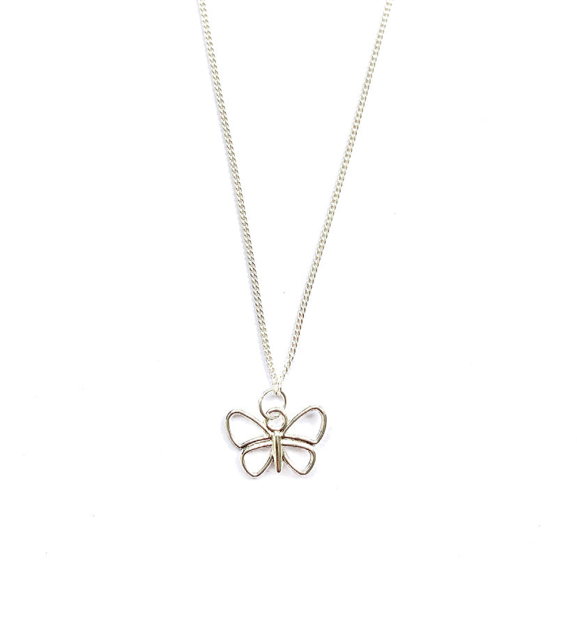 ‘She’s like a Butterfly’ - Sterling Silver Necklace - highmaintenancejewellery