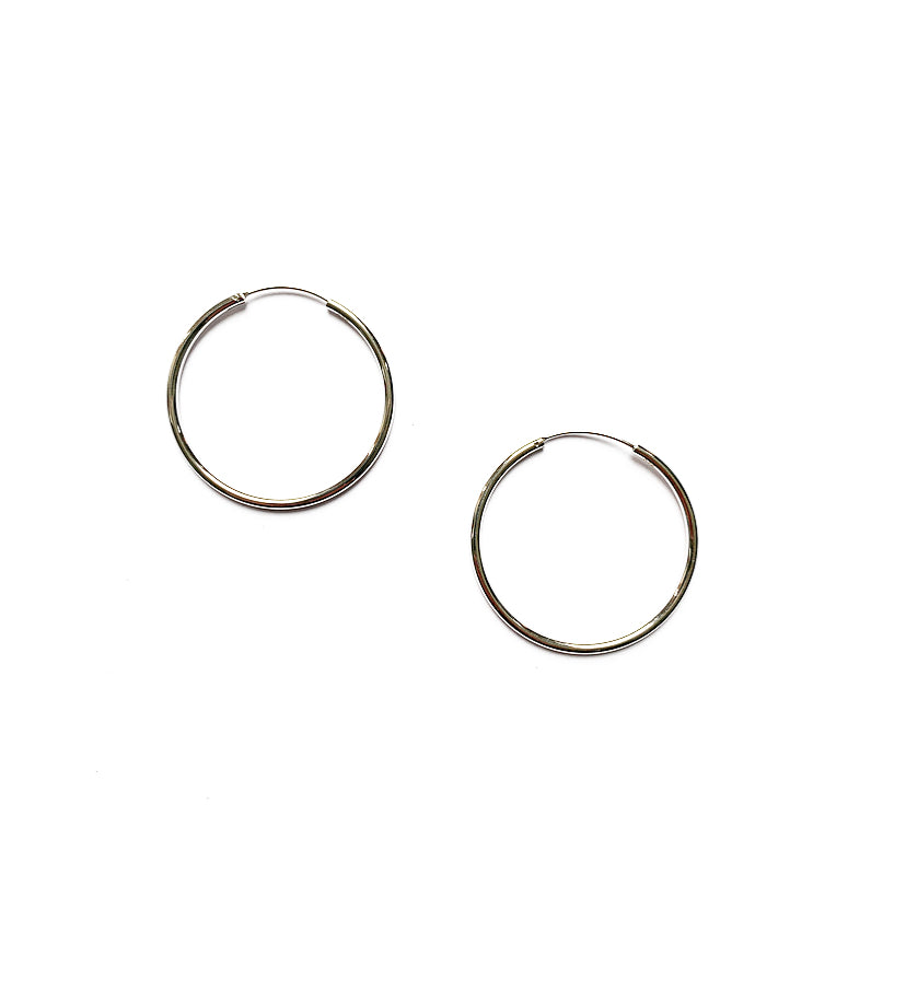 Interchangeable Charm Sterling Silver Hoop Earrings - High Maintenance Jewellery