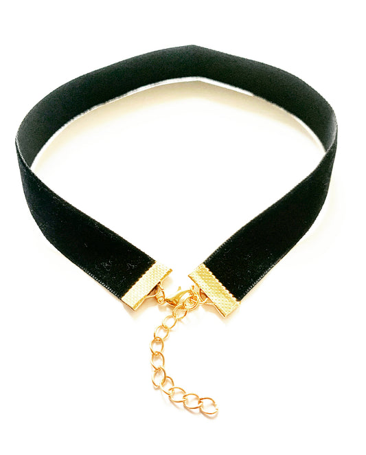 Black Velvet Choker - High Maintenance Jewellery