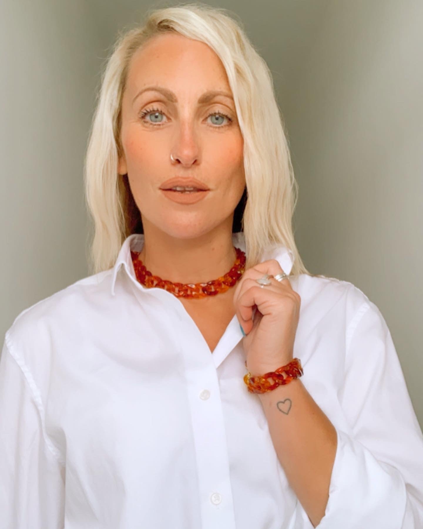 Tortoise-print Curb Chain Choker Necklace - High Maintenance Jewellery