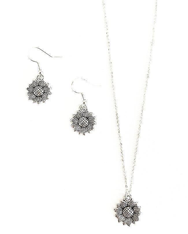 Sunflower Sterling Silver Earrings - highmaintenancejewellery