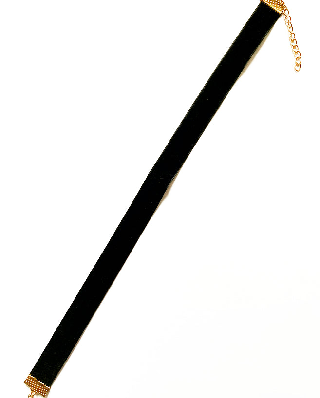 Black Velvet Choker - High Maintenance Jewellery