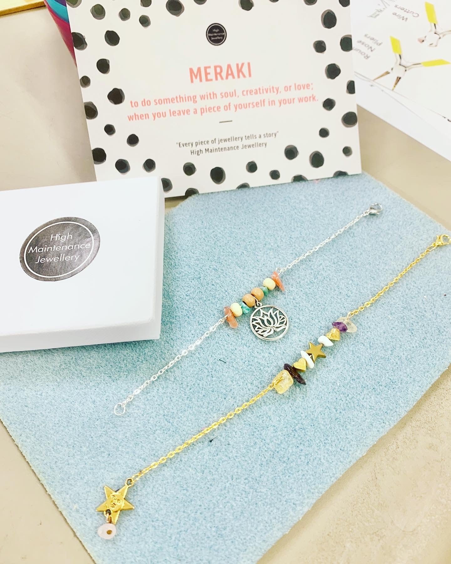 Duo Crystal Bracelet Workshop - High Maintenance Jewellery