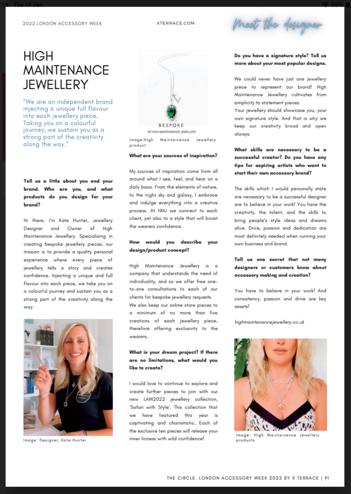 Tibetan Silver Wilderness Glasses Chain - High Maintenance Jewellery