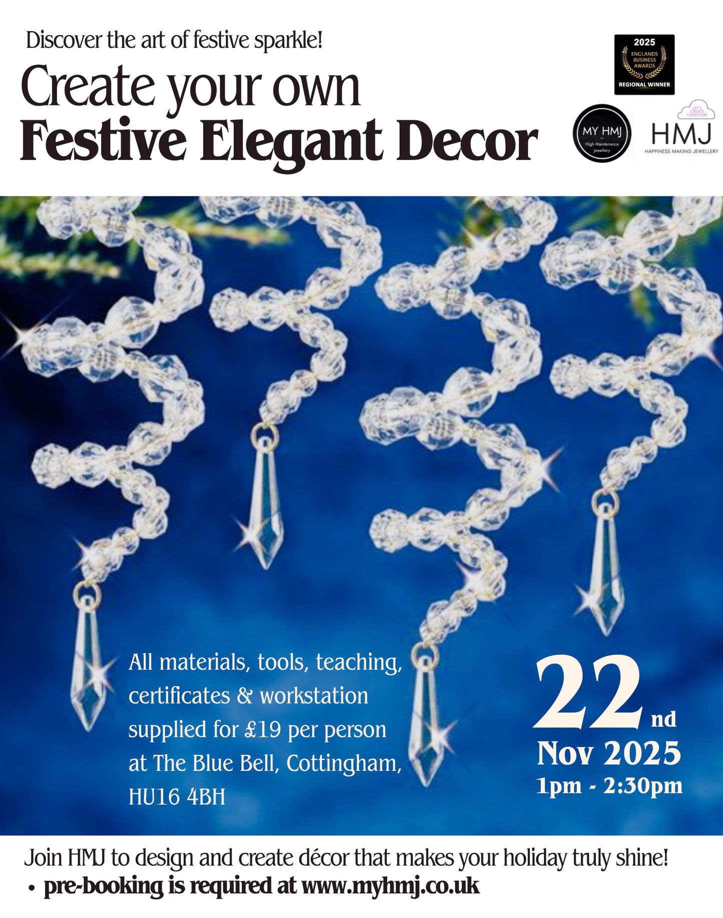 Festive Elegance - Luxury Beaded Decor Workshop