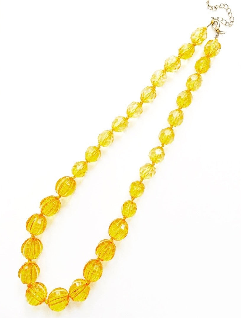 Honey Tone Beaded Necklace