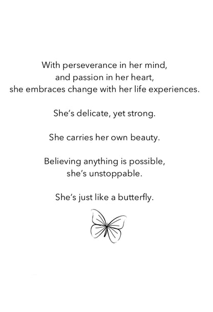 ‘She’s like a Butterfly’ - Sterling Silver Set