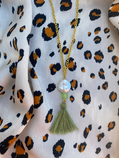 Cape Verde Tassel Pendant Necklace - High Maintenance Jewellery