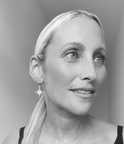 Shooting Star Huggie Hoop Earrings