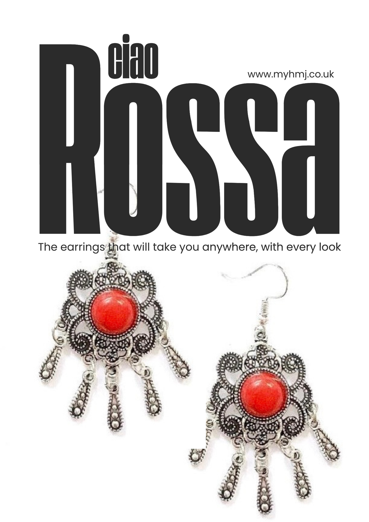 Ciao Rossa Drop Earrings - High Maintenance Jewellery
