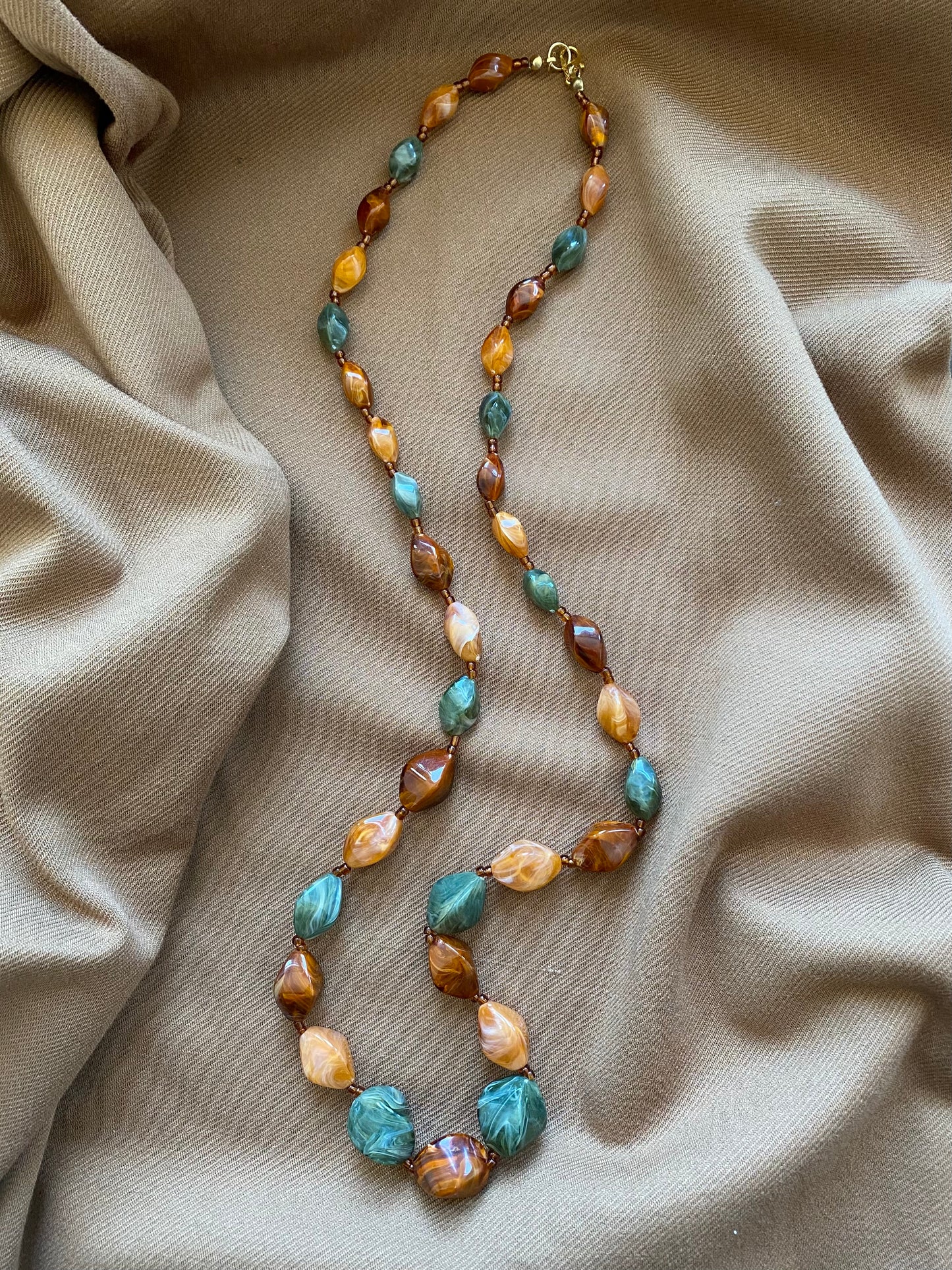 Earthy Tone Beaded Necklace