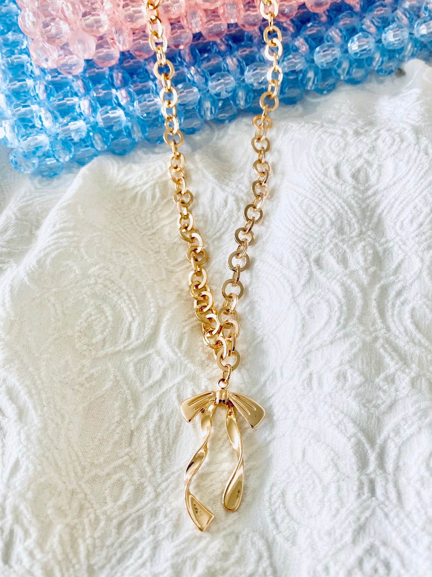 Bow Charm Necklace