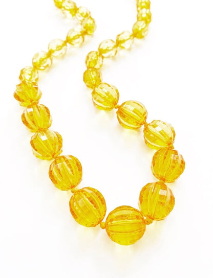 Honey Tone Beaded Necklace