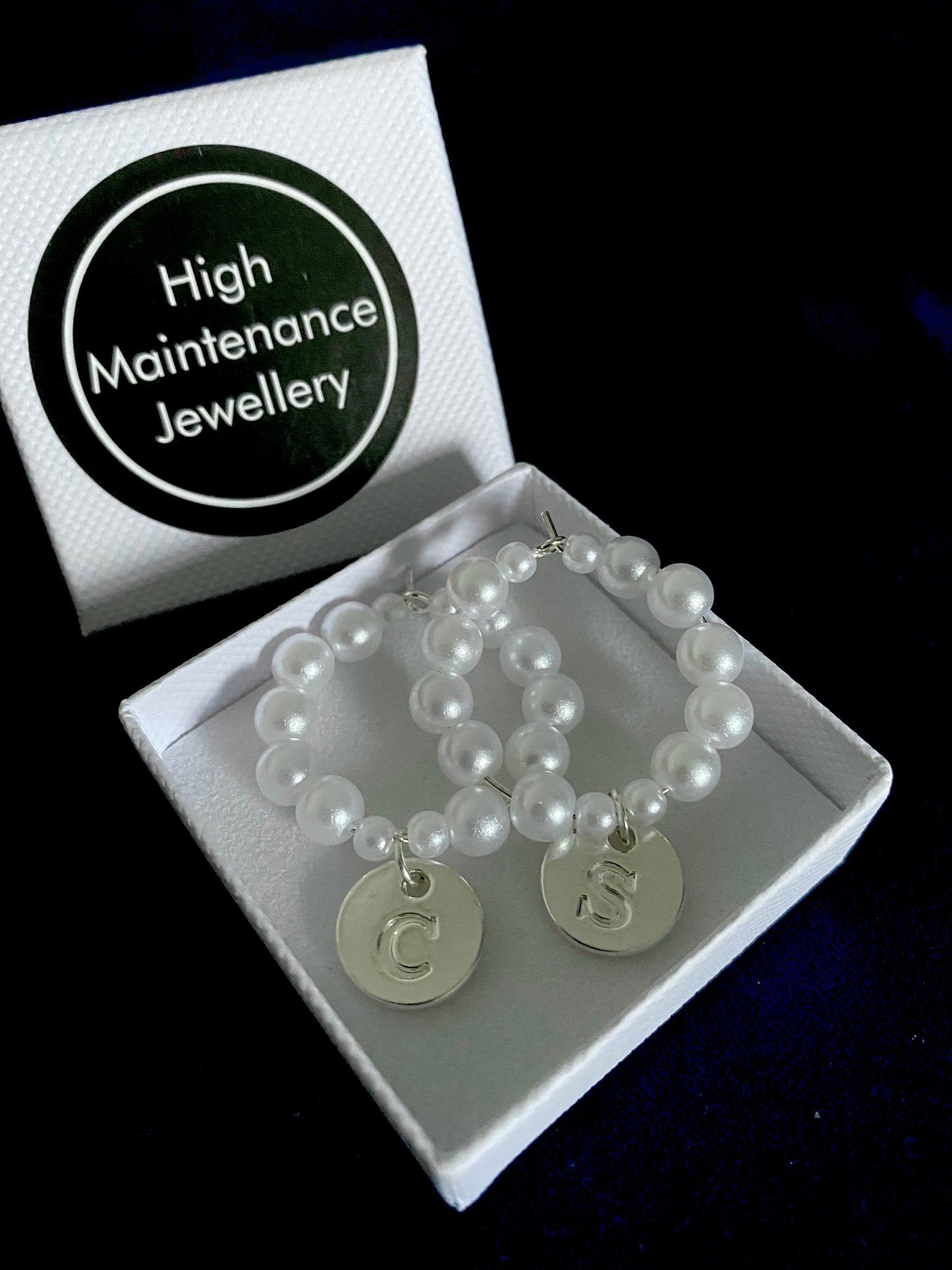 Personalised Duo Drinking Glass Charms Set