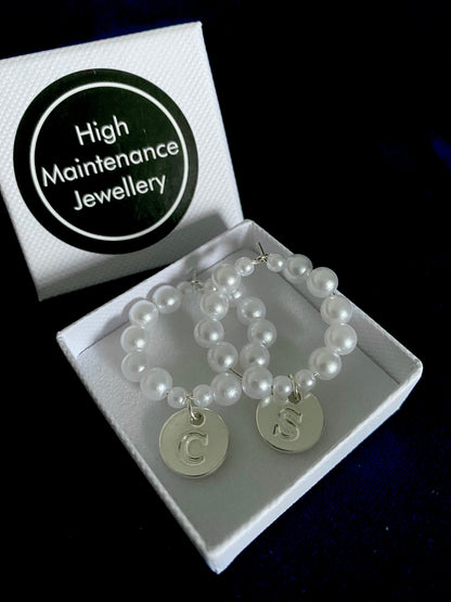 Personalised Duo Drinking Glass Charms Set