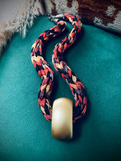 Luxe Gold Stone Necklace