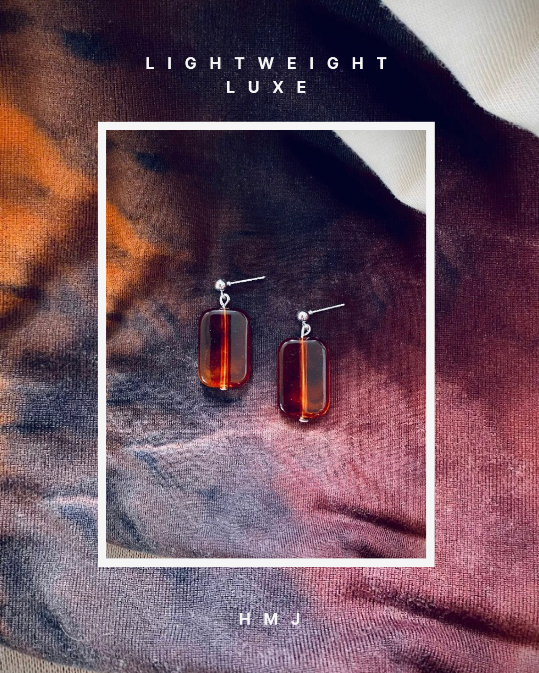 Amber Glow Drop Earrings - High Maintenance Jewellery