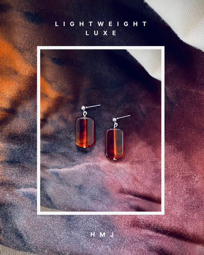 Amber Glow Drop Earrings - High Maintenance Jewellery
