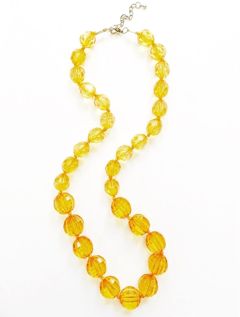 Honey Tone Beaded Necklace