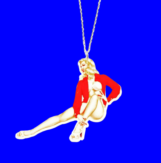 Pin Up Girl Pendant Necklace