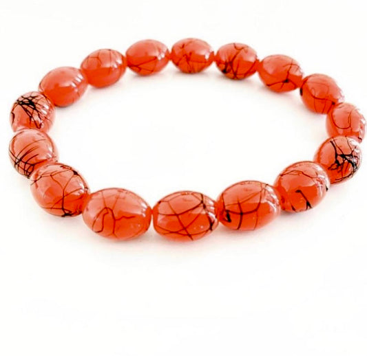Red Etched Bracelet - High Maintenance Jewellery