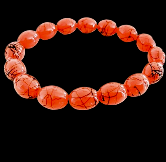 Red Etched Bracelet