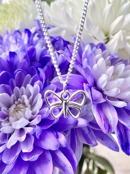 ‘She’s like a Butterfly’ - Sterling Silver Necklace