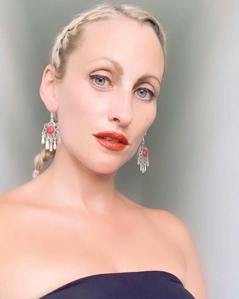 Red & Silver Boho Senses Earrings - High Maintenance Jewellery