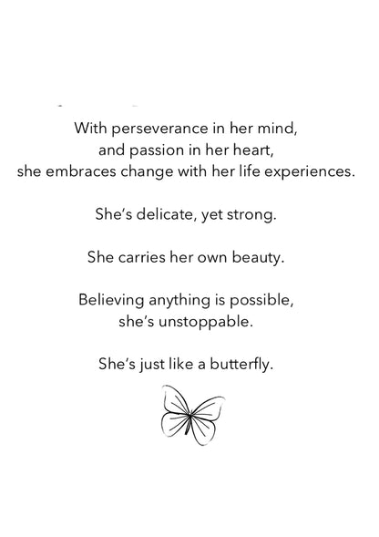 ‘She’s like a Butterfly’ - Sterling Silver Necklace