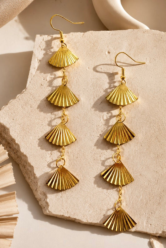 Fan Cascade Earrings