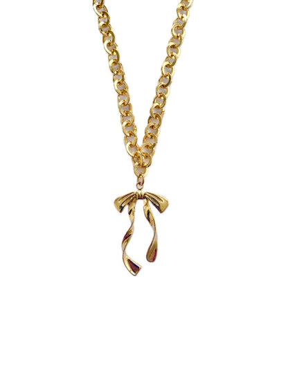 Bow Charm Necklace