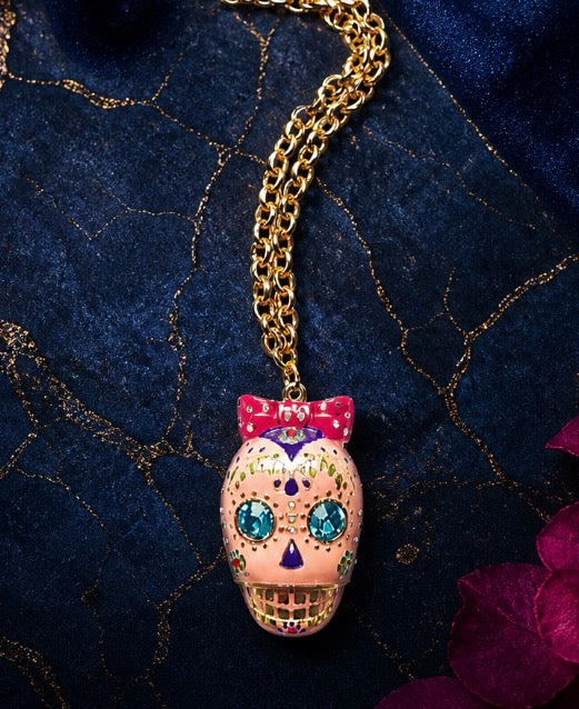 Sugar Skull Pendant Necklace - High Maintenance Jewellery
