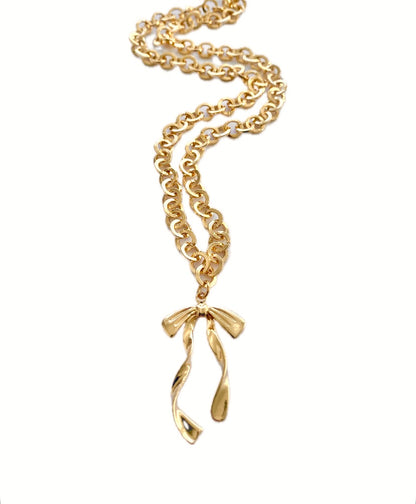 Bow Charm Necklace
