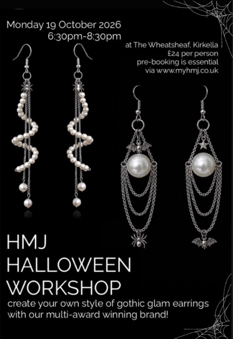 Halloween Gothic Glam Earrings Workshop