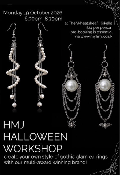 Halloween Gothic Glam Earrings Workshop