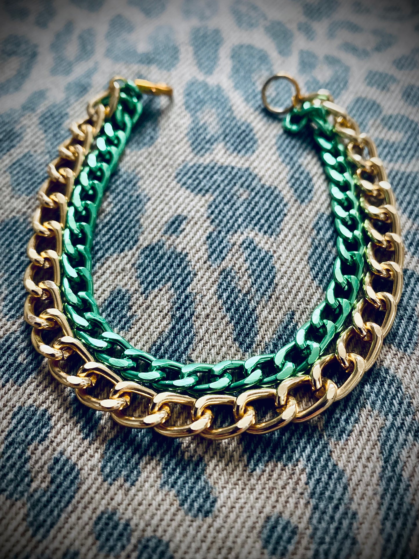 Enticing Metallic Double Bracelet